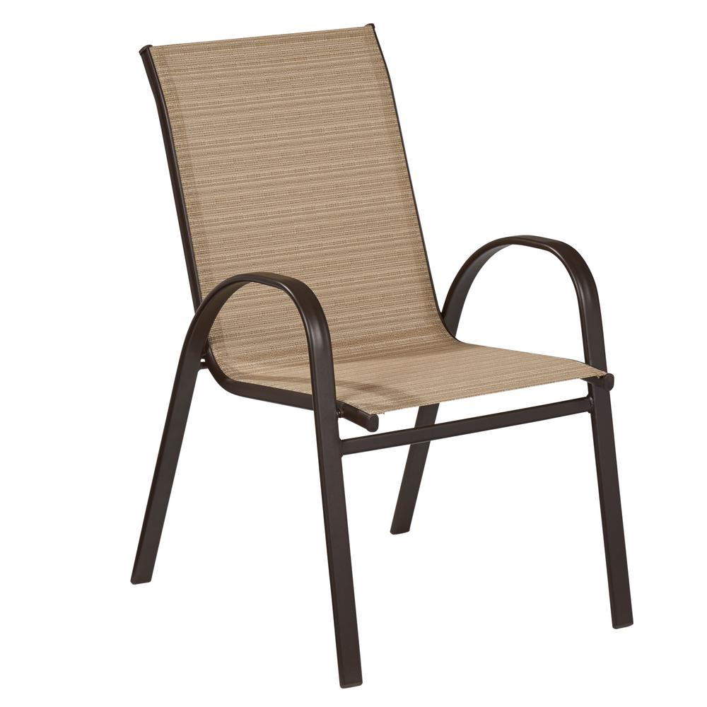 Hampton Bay Mix And Match Stackable Sling Outdoor Dining Chair In