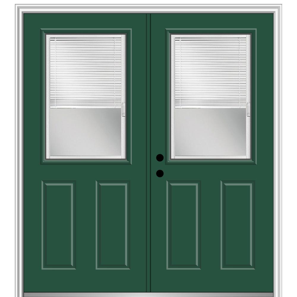 60 X 80 Green Front Doors Exterior Doors The Home Depot