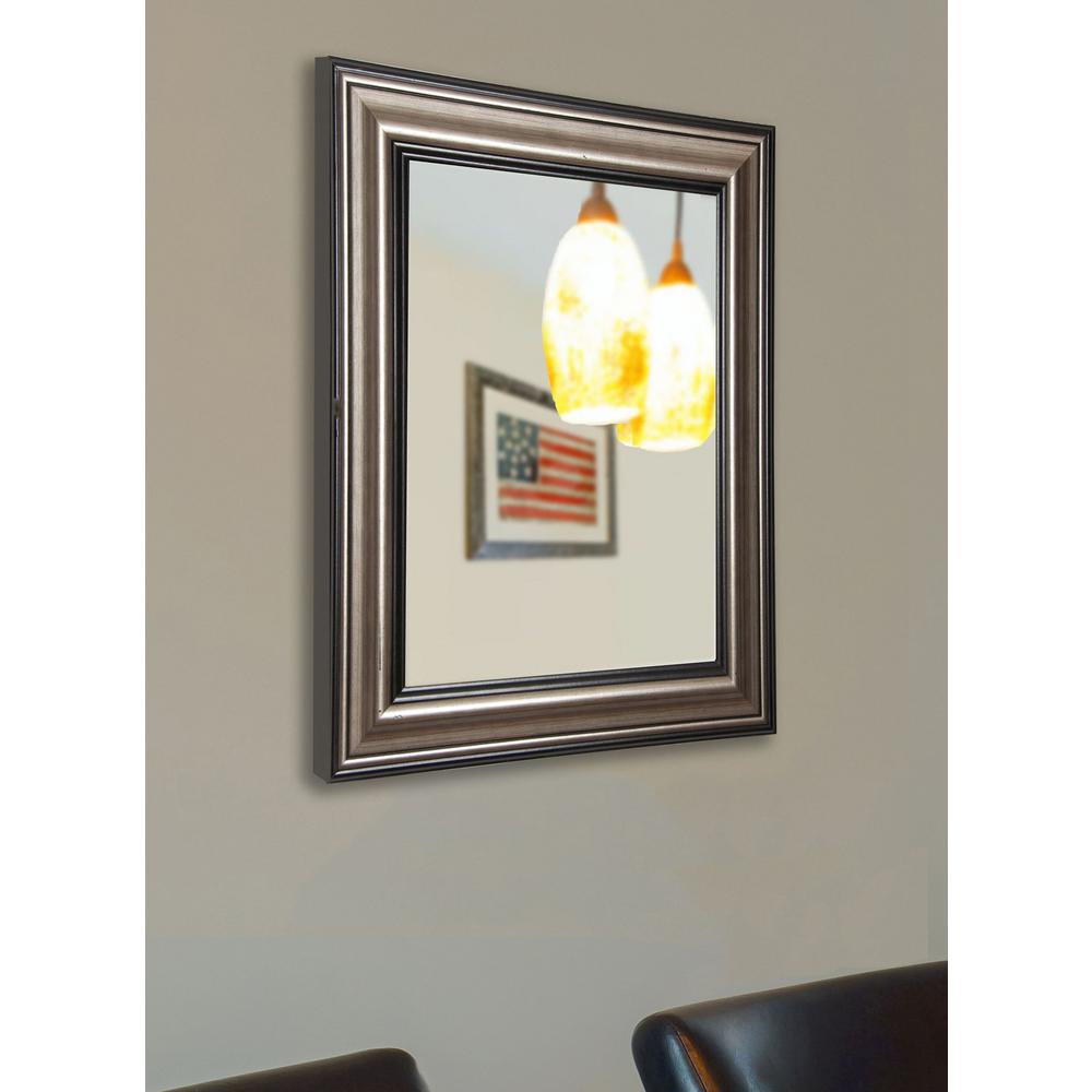 48 In X 36 Antique Silver Non Beveled Vanity Wall Mirror V028 Non Beveled Vanity Wall Mirror