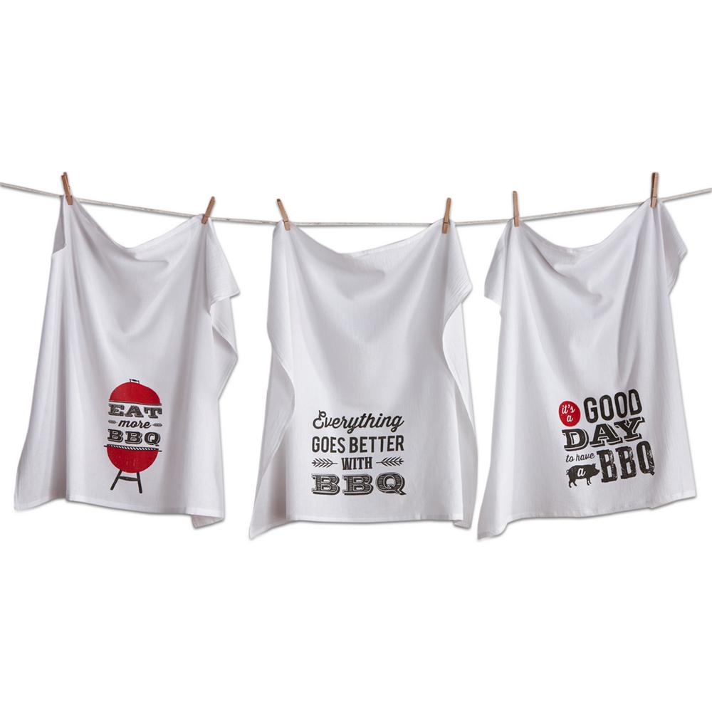 Tag 28 In X 29 Multicolored Cotton Bbq Flour Sack Dishtowel 3 Tag 28 In X 29 Multicolored Cotton Bbq Flour Sack Dishtowel 3 Pack Tag207010 The Home Depot