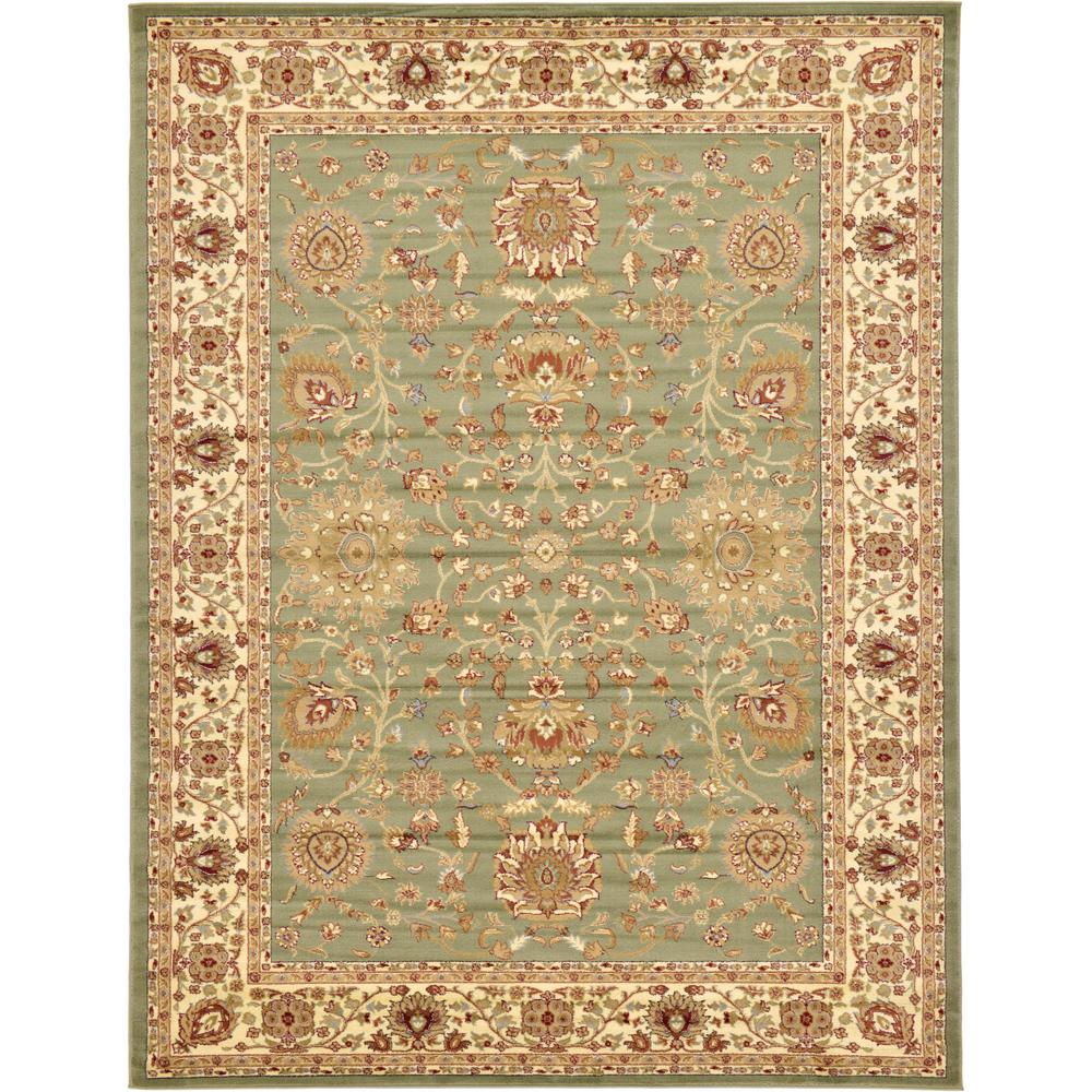 Unique Loom Agra Light Green 9 ft. x 12 ft. Area Rug-3120290 - The Home