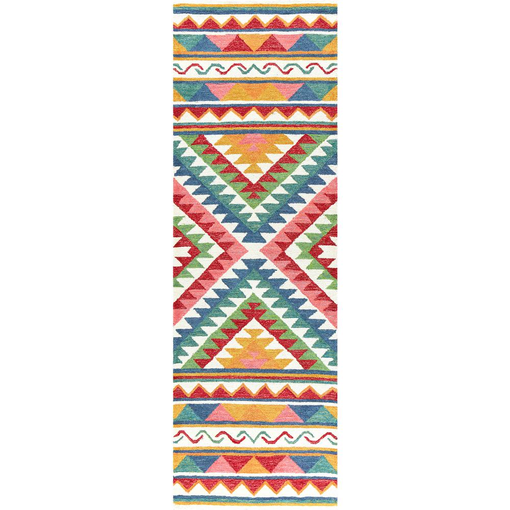 Rizzy Home Zingaro Natural Multicolor 2 Ft 6 In X 8 Native American Runner Rug