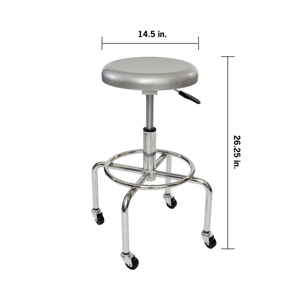 Trinity 26 In Aluminum Work Stool Tbf 1601 The Home Depot