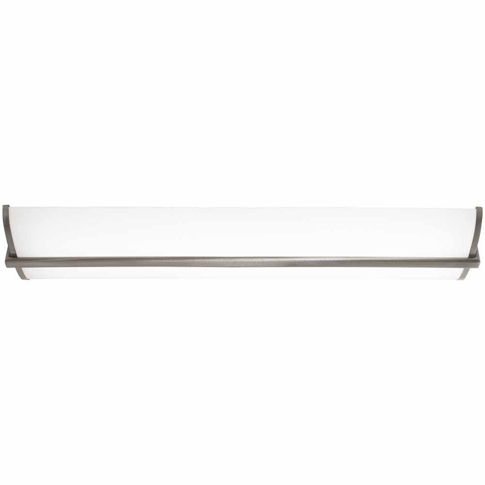 Hampton Bay 96-Watt Brushed Nickel Integrated LED Ceiling Flushmount