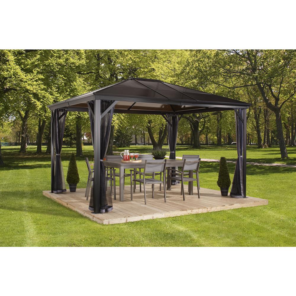 10x10 Aluminum Gazebos Shade Structures The Home Depot