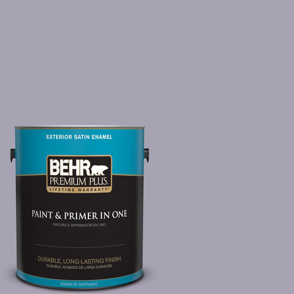 BEHR Premium Plus 1-gal. #N560-3 Luxe Lilac Satin Enamel Exterior ...