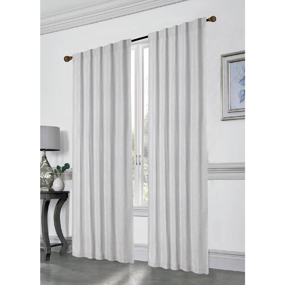 Dainty Home Stacy 84 In L Polyester Double Layered Rod Pocket