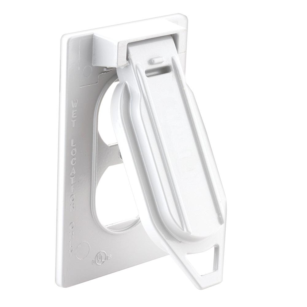 Bell 1 Gang Vertical Mount Weatherproof Flip Lid Device Cover 5146