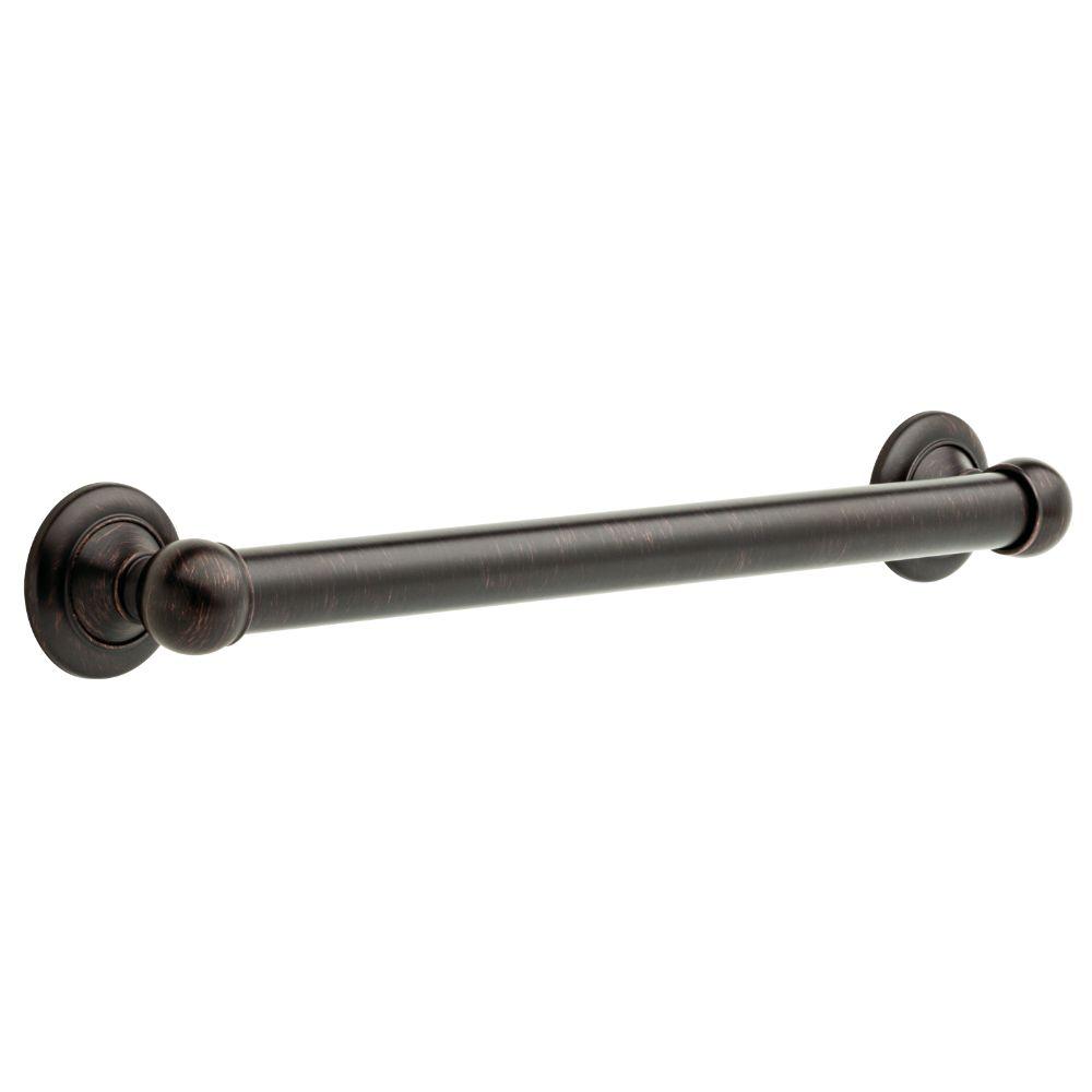 MOEN SecureMount 24 in. x 1-1/4 in. Concealed-Screw Grab Bar in ...