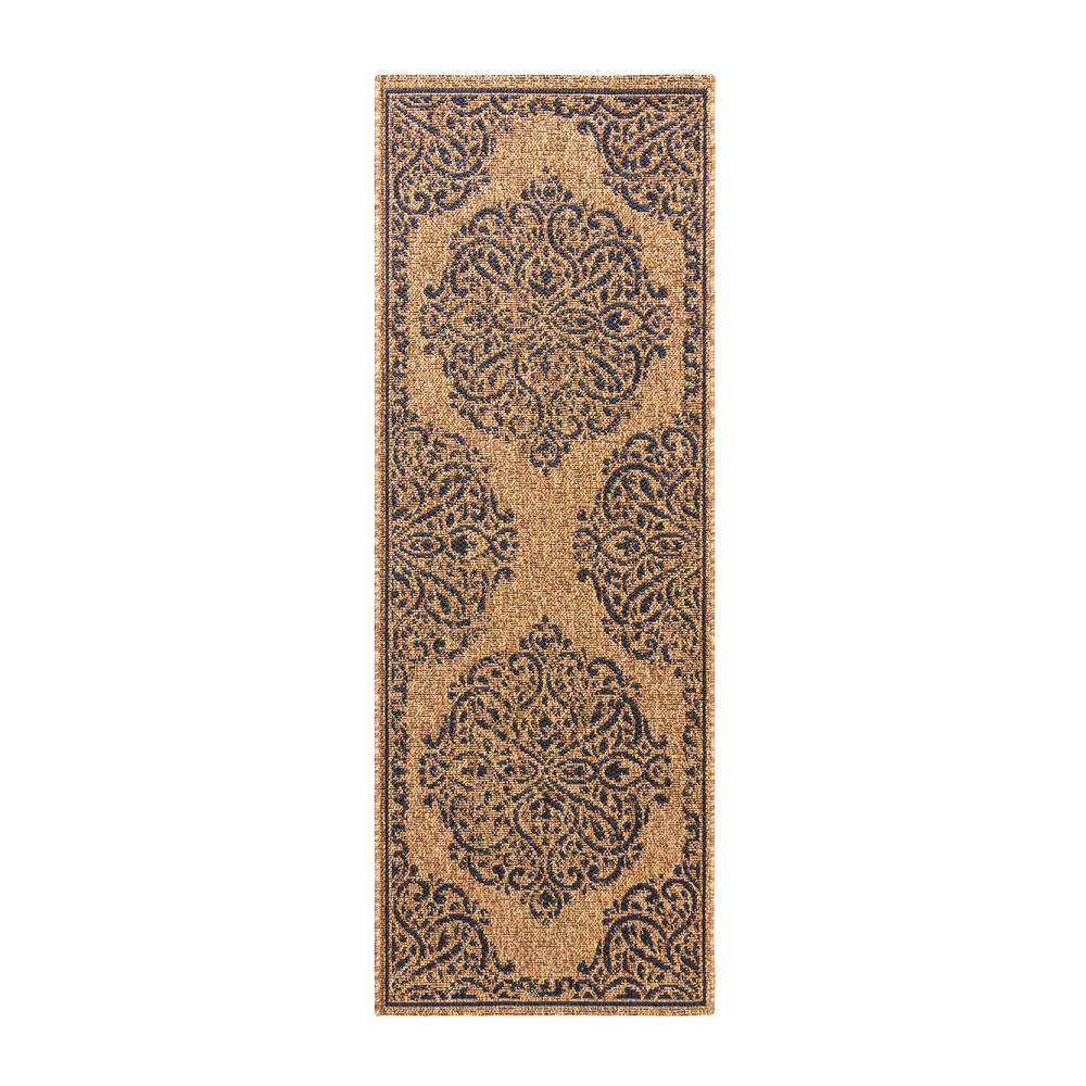 Studio By Brown Jordan Tedo Grain/Red 2 ft. x 6 ft. Border Indoor ...