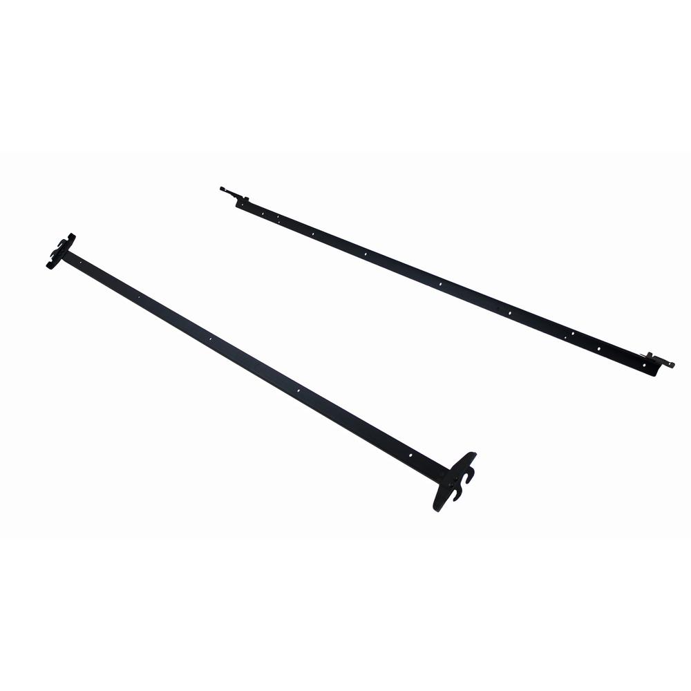 Hollywood Bed Frame Black Adjustable Bedframe Headboard Footboard Hook On Bed Rails 401r I The Home Depot