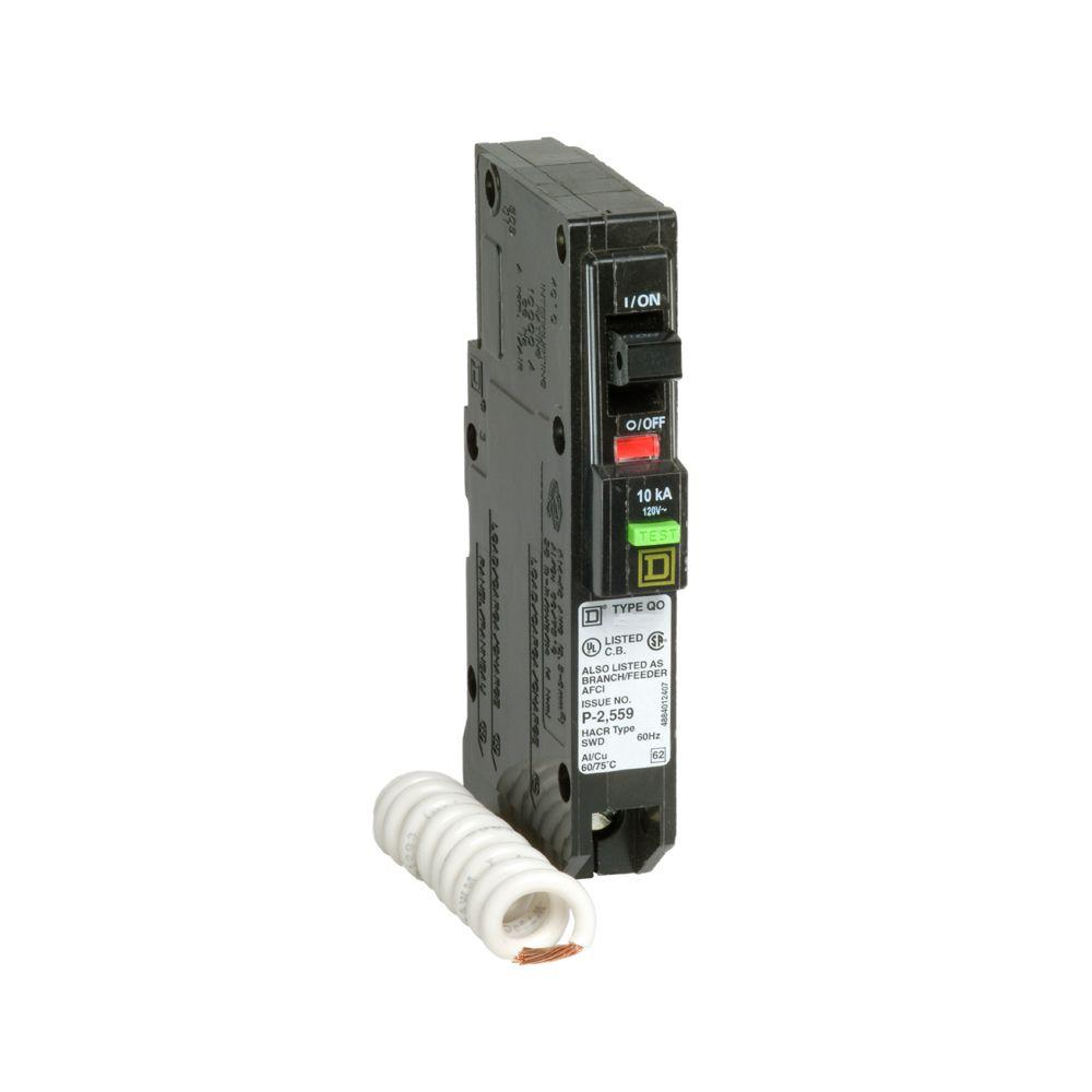 Square D QO 20 Amp Single-Pole Dual Function (CAFCI and GFCI) Circuit