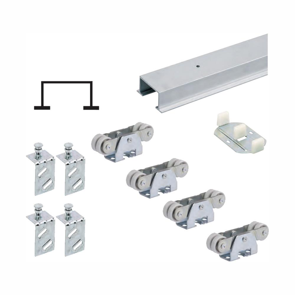 Hettich 96 in. TopLine 72138 Double Door Hardware and TrackH