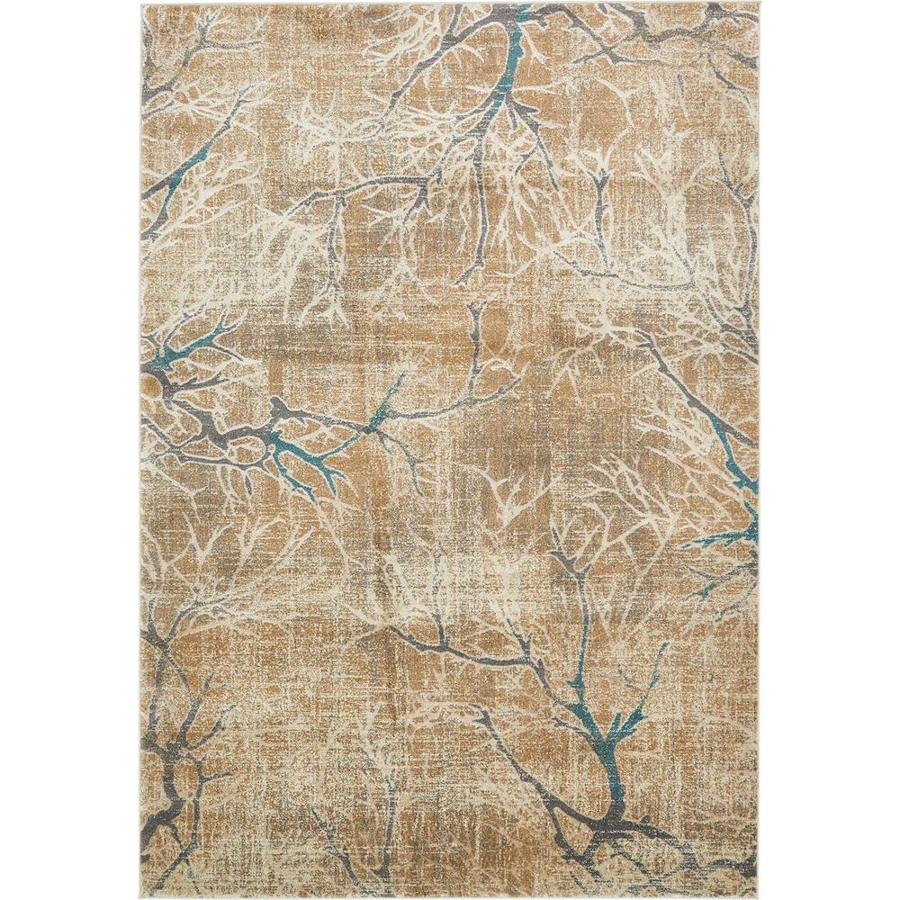 Unique Loom Aurora Light Brown 7' x 10' Rug3133675 The Home Depot