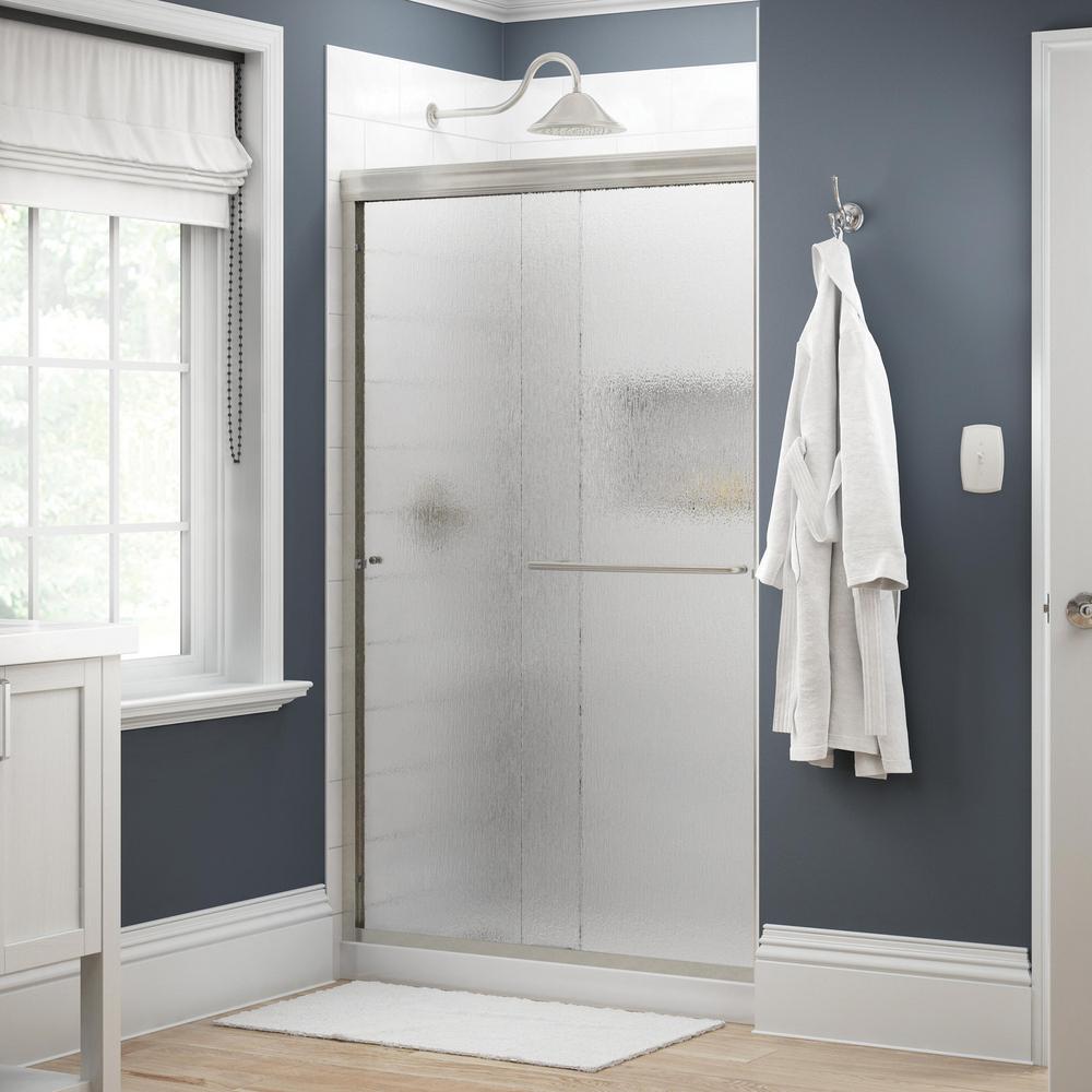 Delta Simplicity 48 In X 70 In Semi Frameless Traditional