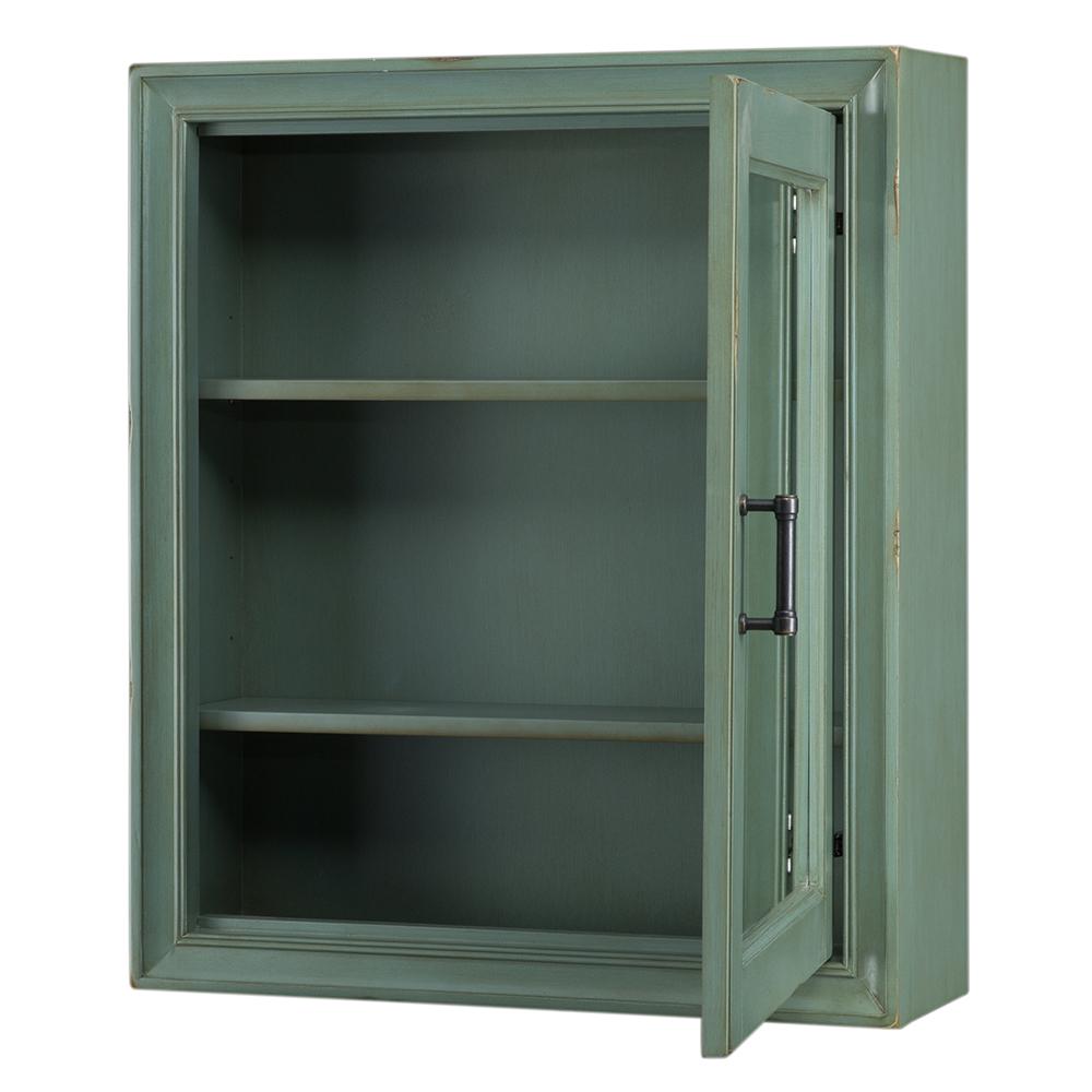 Home Decorators Collection Hazelton 24 In W Bathroom Medicine Cabinet In Antique Green Hzaemc2428 The Home Depot