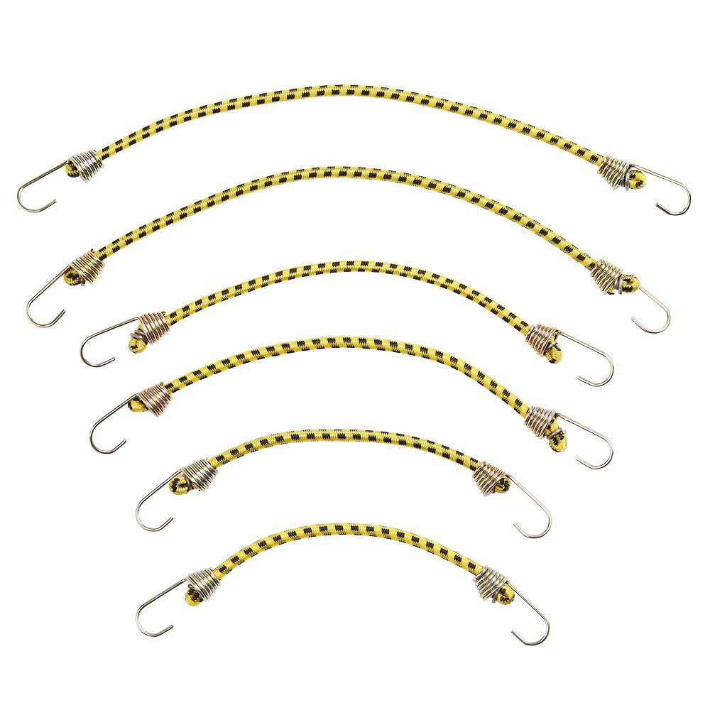 Keeper 26 in., 28 in., 210 in.Mini Bungee Cords 6Pieces06054 The