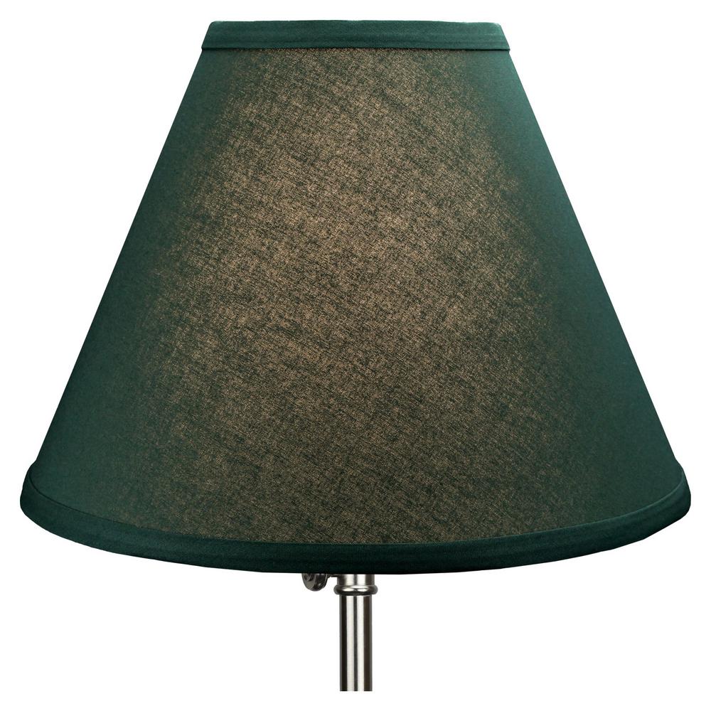 Fenchelshades Com Fenchel Shades 12 In Width X 8 25 In Height Hunter Green Nickel Finish Empire Lamp Shade 5 12 9 W L Hun The Home Depot