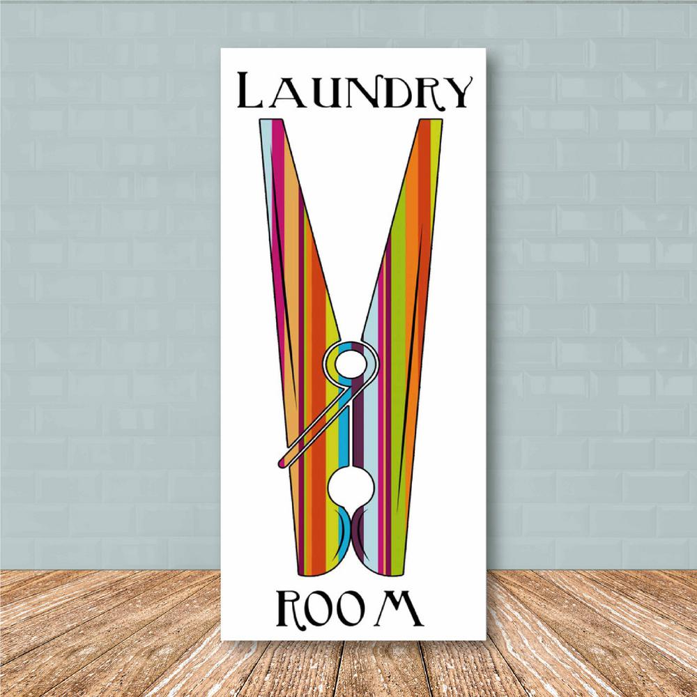 Courtside Market 12 in. x 24 in. "Laundry Room I" Canvas Printed Wall