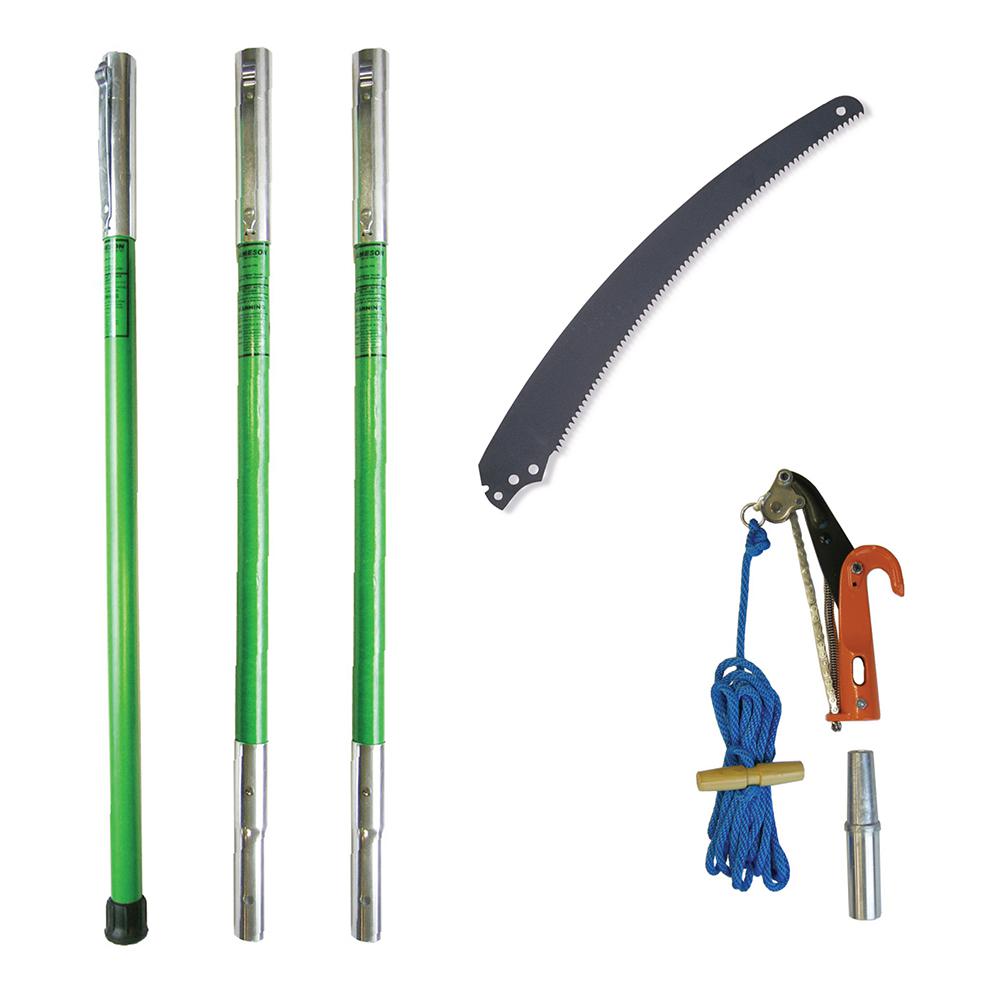 Jameson Landscaper pH-11 Pruner Package with Three 6 ft. Poles by Jameson