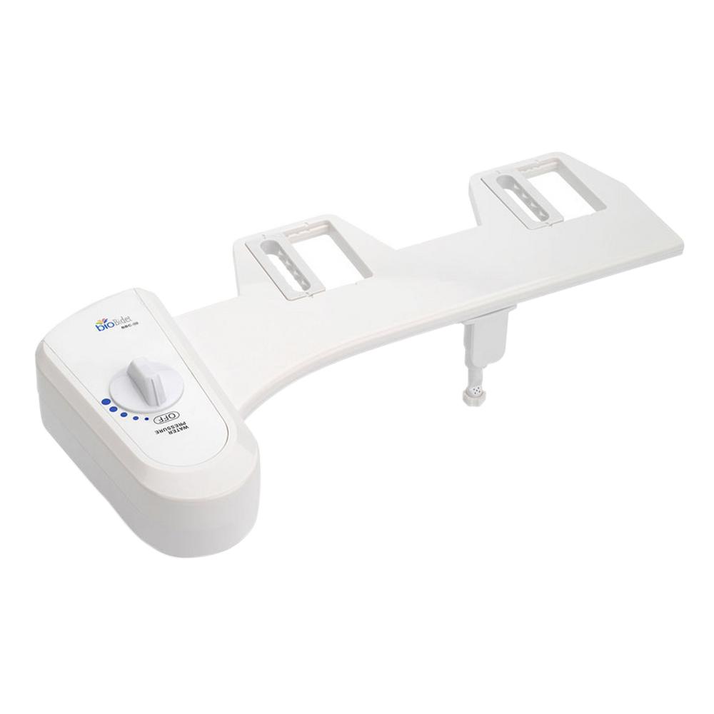 Non-electric Attachable Bidet System For 2-piece Toilets In White