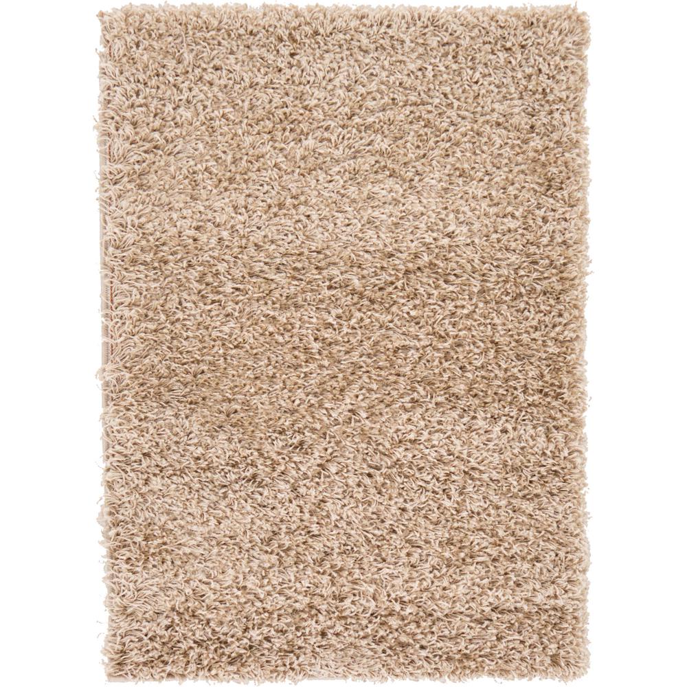 Unique Loom Solid Shag Taupe 2 ft. x 3 ft. Area Rug3127995 The Home Depot