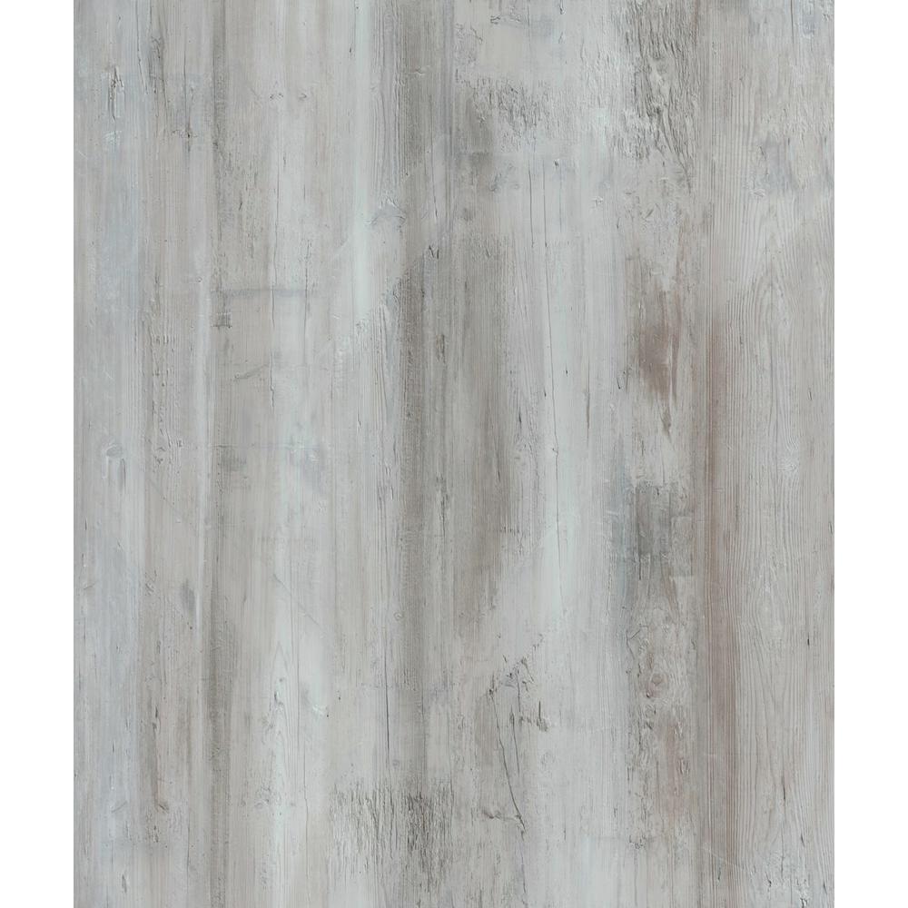 Duradecor Iced Barnwood 6 In X 36 In Peel And Stick Wall And