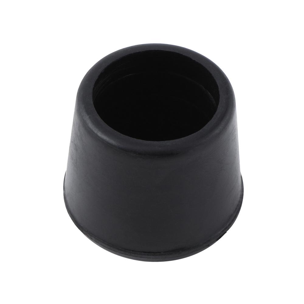 Everbilt 1 In Black Rubber Leg Tips 4 Per Pack 49128 The Home