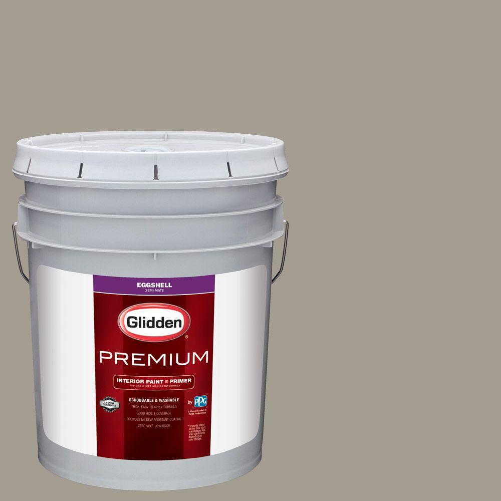 Glidden Premium 5 gal. HDGWN51 Driftwood Grey Eggshell Interior Paint