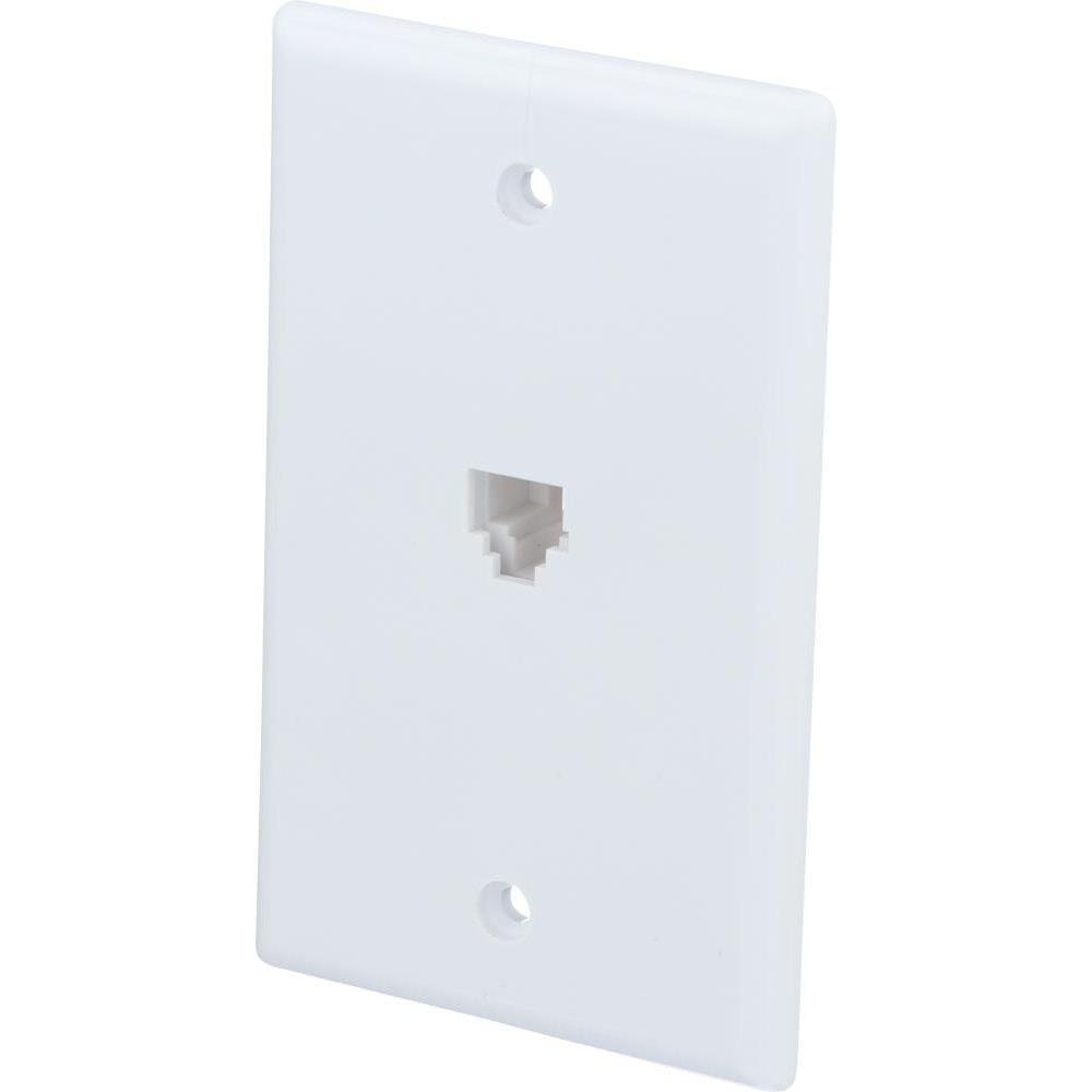 Zenith Flush Mount Wall Jack, WhiteVW6EW The Home Depot