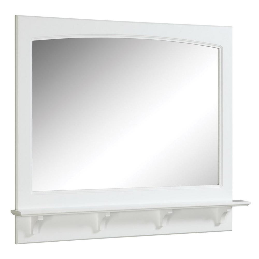 Design House Concord 31 In L X 36 In W Framed Wall Mirror With Shelf