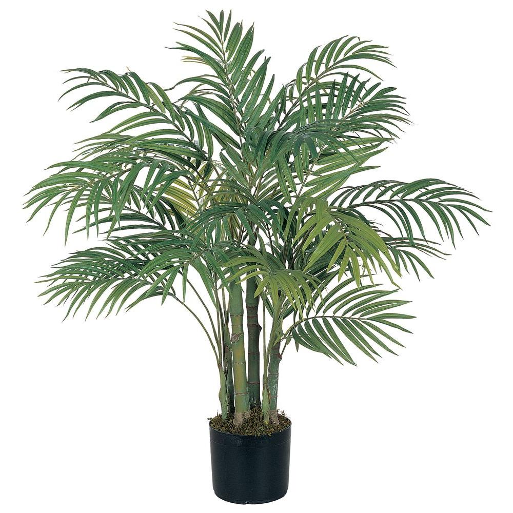 Nearly Natural 3 ft. Areca Silk Palm Tree5000 The Home Depot