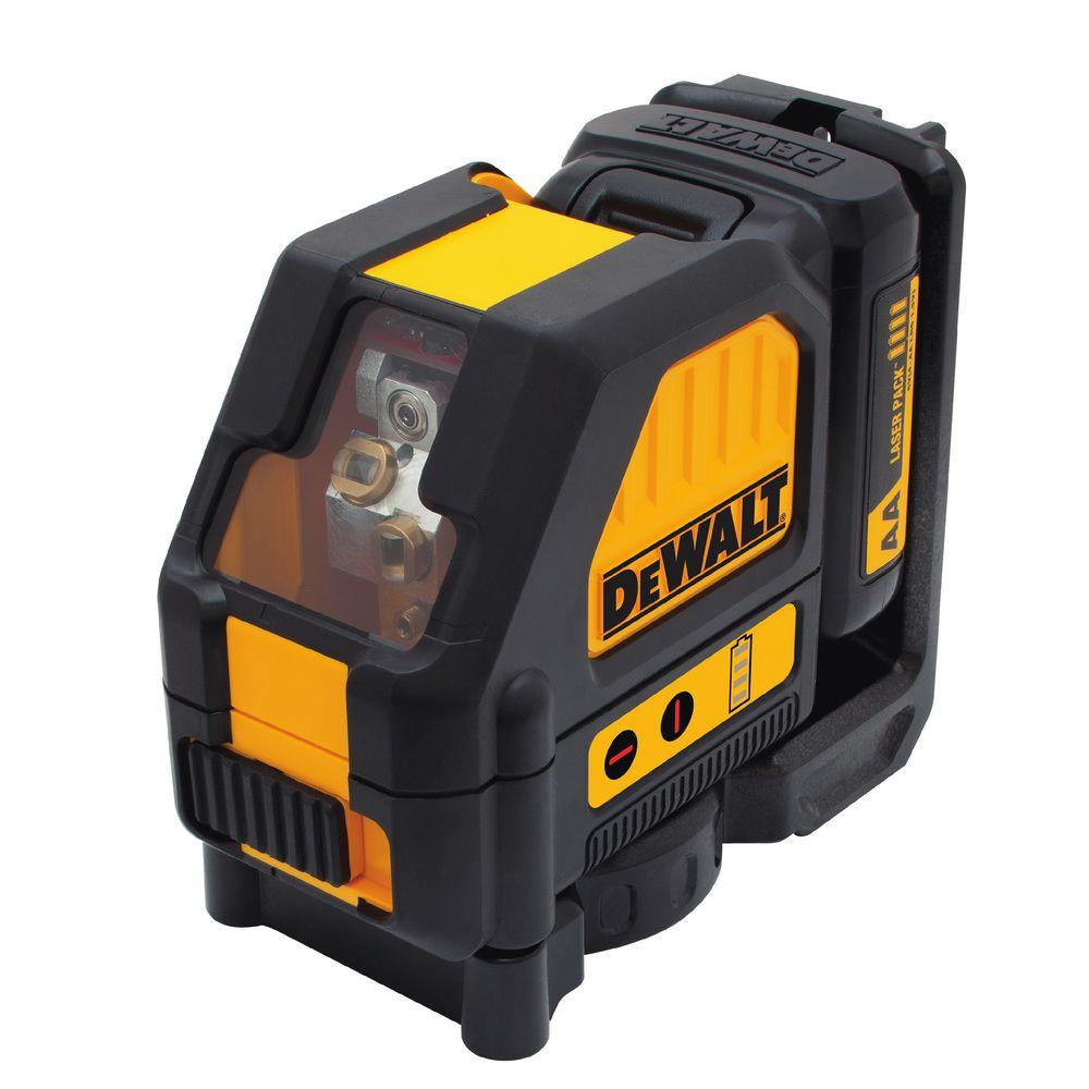 DEWALT 165 ft. Red Self-Leveling Cross-Line & Plumb Spot Laser Level