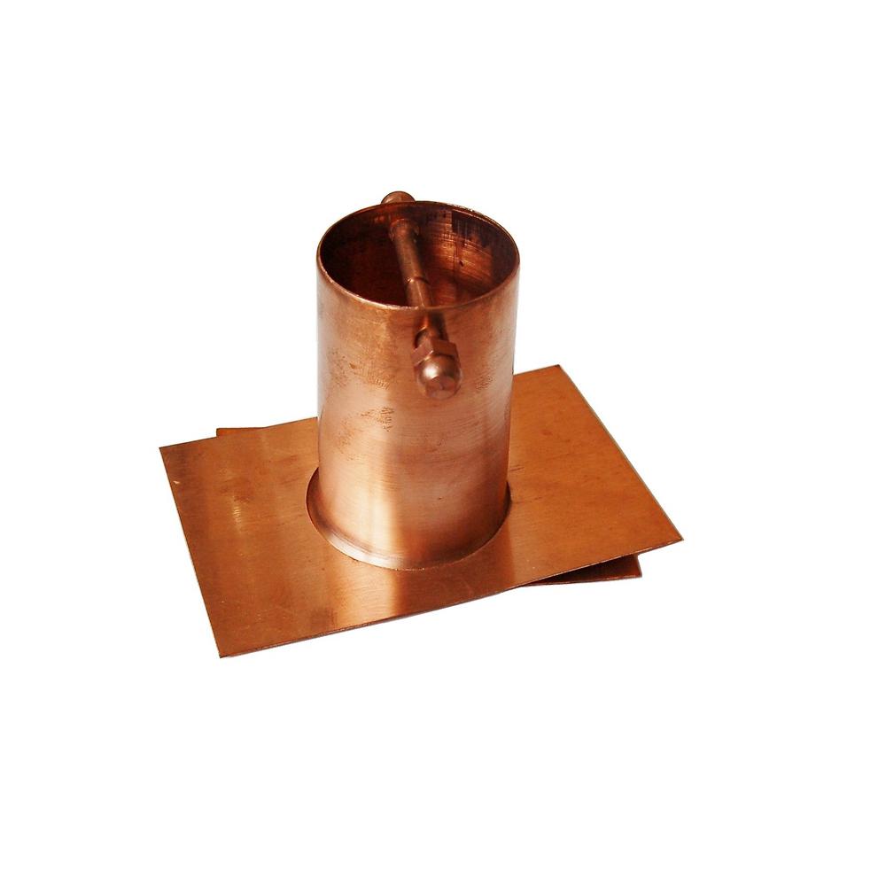 Unitt Pure Copper Rain Chain Gutter Adapter (2Piece)0975 The Home
