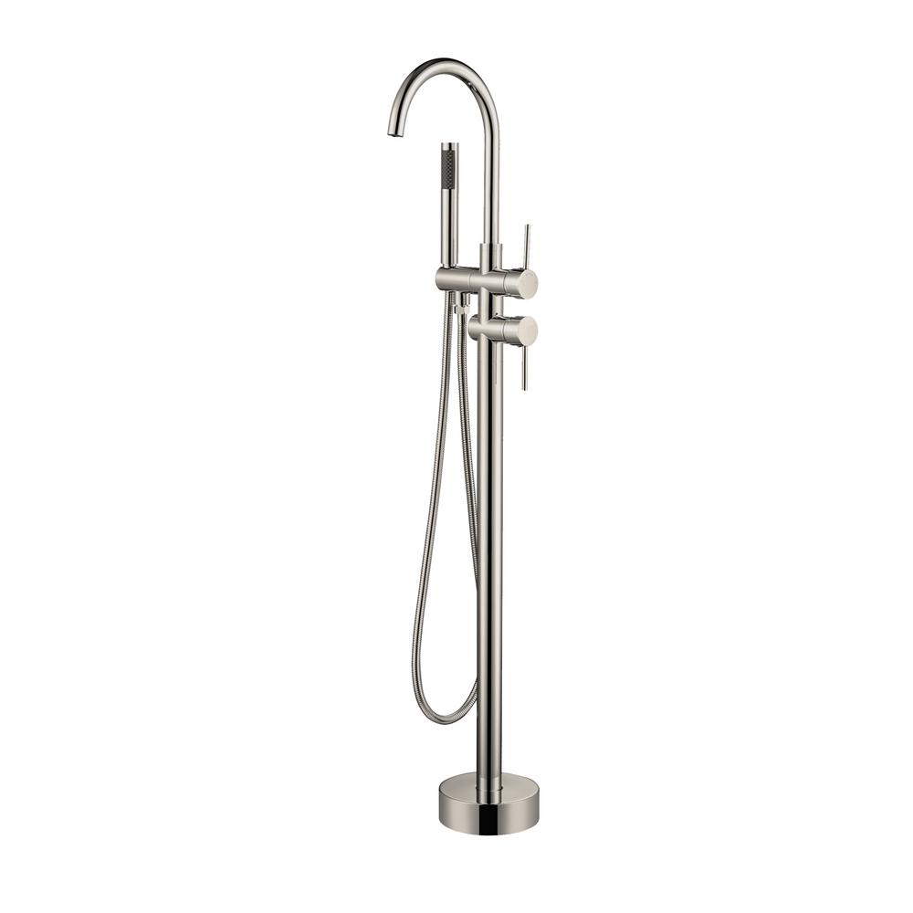 Barclay Products Elora 2 Handle Freestanding Tub Faucet With Hand