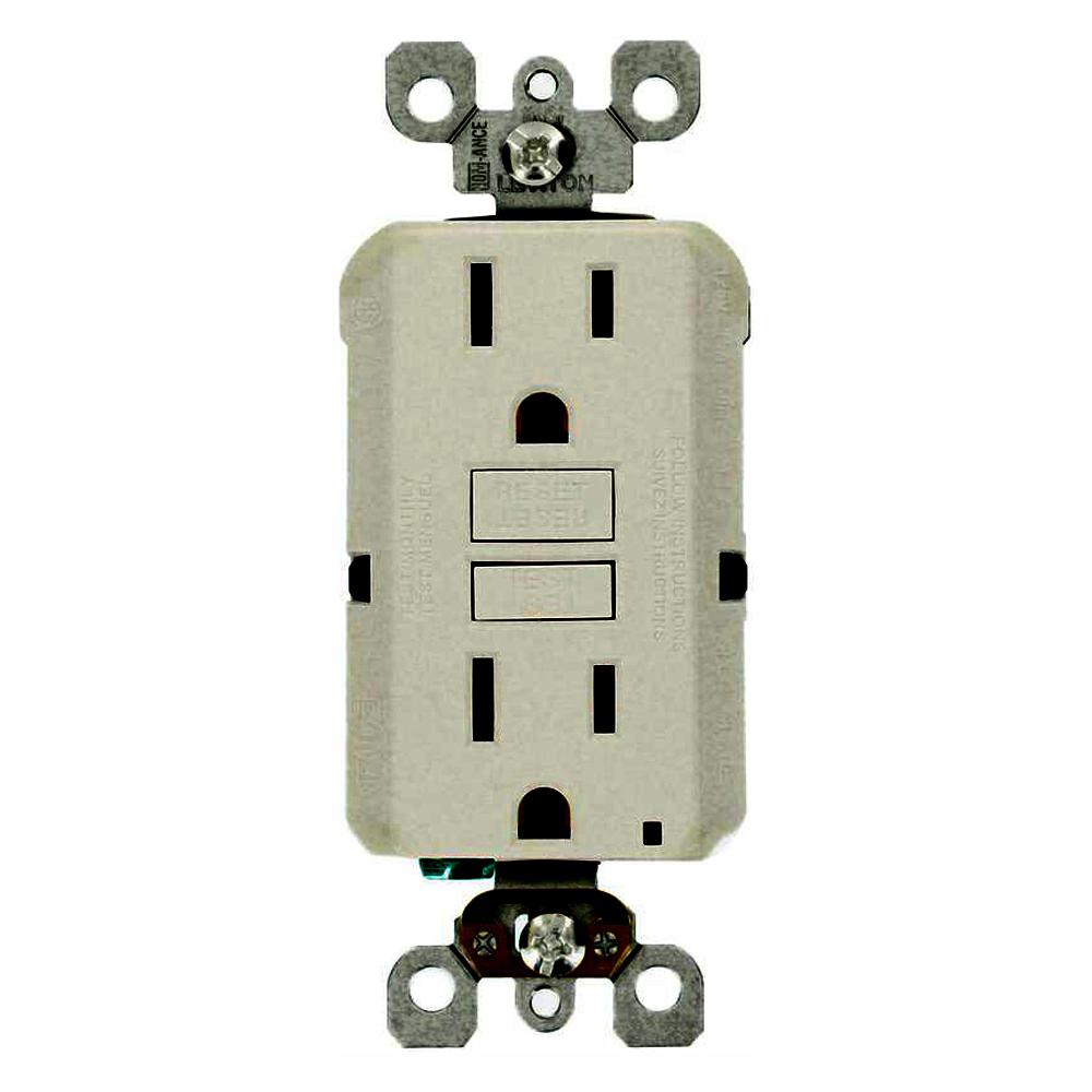 Leviton 15 Amp Self-Test SmartlockPro Slim Duplex GFCI Outlet, White (3-Pack)-M02-GFNT1-03W ...