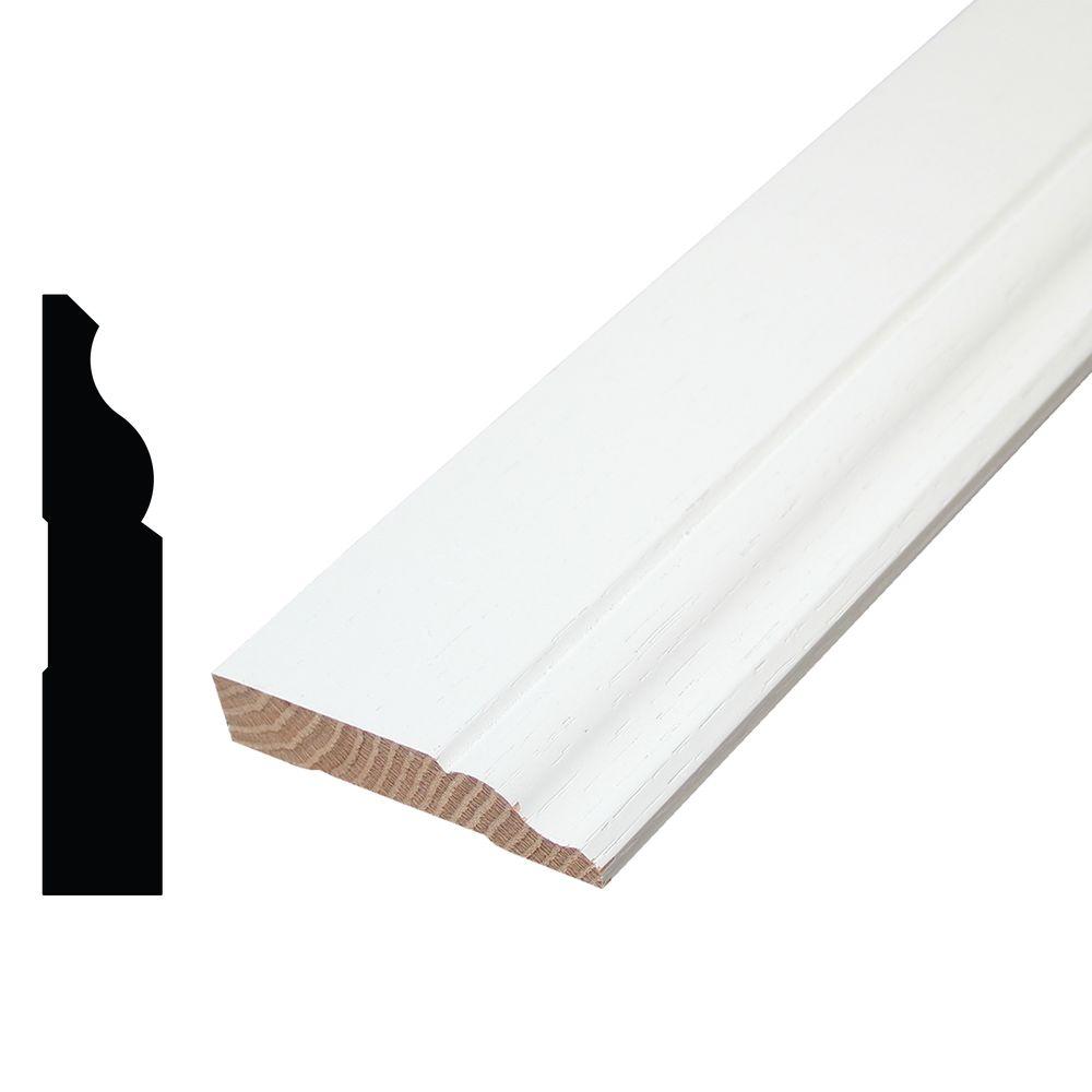 Alexandria Moulding 8718 11/16 in. x 2-3/8 in. Primed Finger-Jointed ...