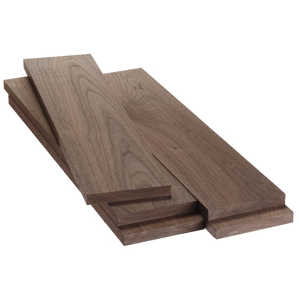Walnut Earance Boards Planks Lumber Composites The Home 0 25 In X 5 2 Ft Walnut Hobby Board