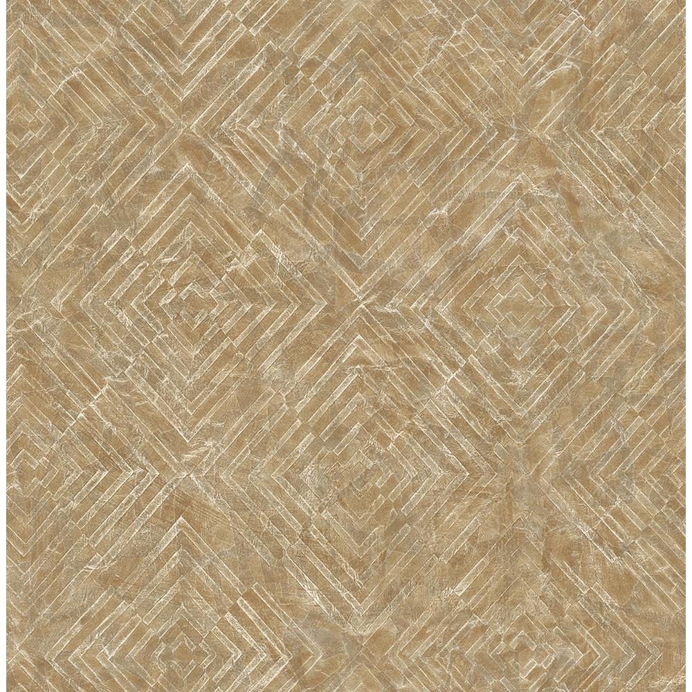 A Street Labyrinth Gold Geometric Wallpaper Sample 2540 24000sam The Home Depot