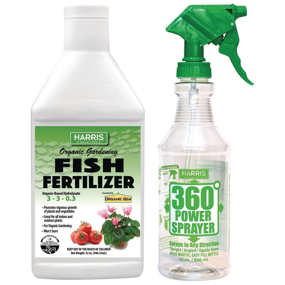 Harris 32 oz. Organic Gardening Liquid Fish Fertilizer and