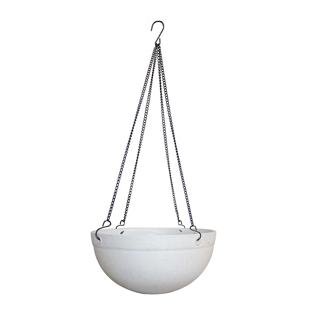 White Hanging Baskets Planters The Home Depot White Hanging Baskets Planters