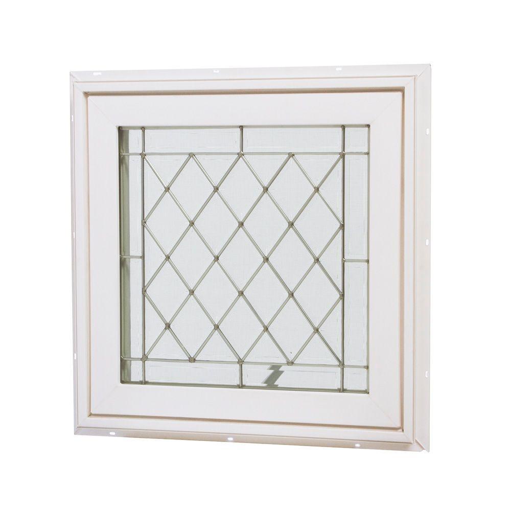 TAFCO WINDOWS 35 In. X 47.875 In. Jalousie Utility Louver Aluminum ...