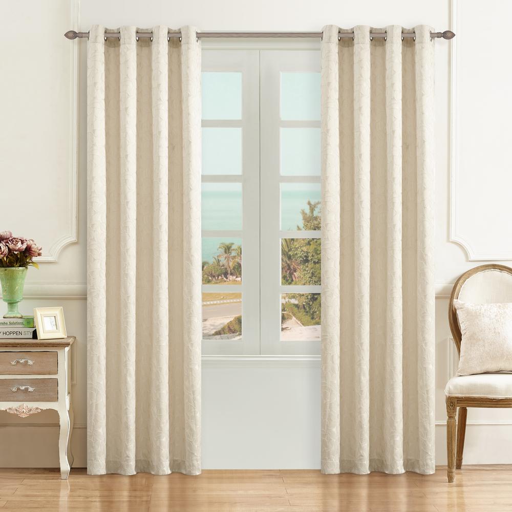 Cream Blackout Curtains Curtains Drapes The Home Depot