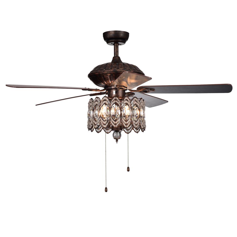 Warehouse Of Mariposa 52 In Rustic Bronze Chandelier