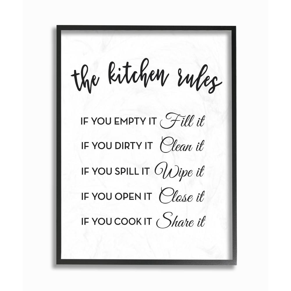 11 in x 14 in The Kitchen  Rules  If You by Lettered and 