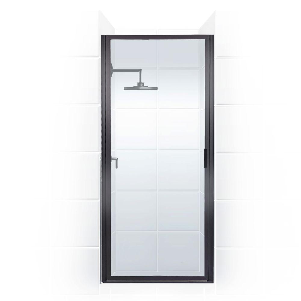 Coastal Shower Doors Paragon Series 29 in. x 69 in. Framed Continuous Hinged Shower Door in Oil