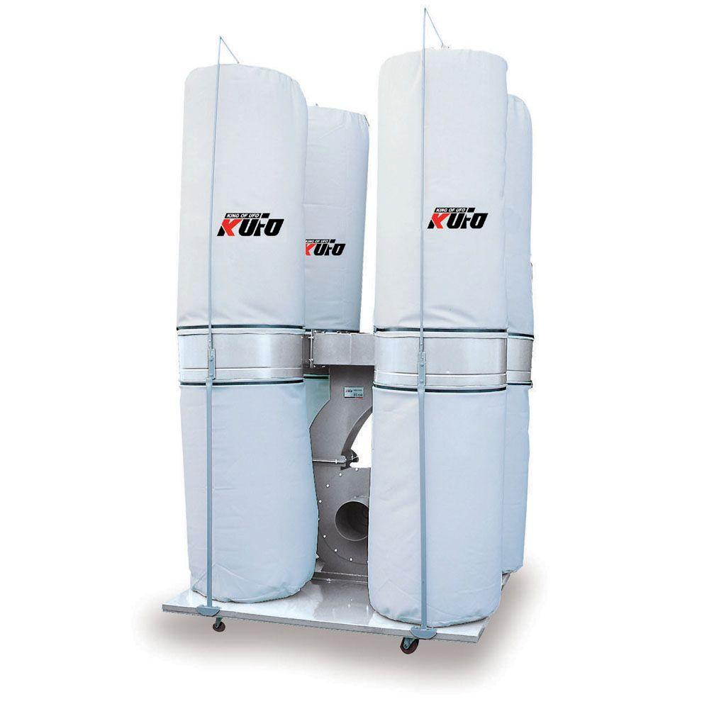 Kufo Seco 7 1/2 HP 5,260 CFM 3Phase 220Volt / 440Volt Vertical Bag Dust Collector (Prewired