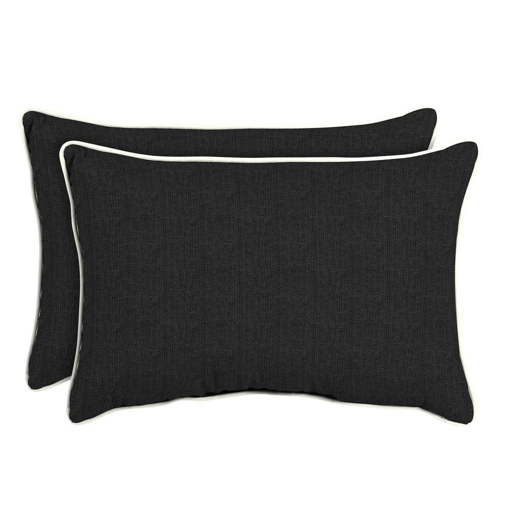 oversized black throw pillows