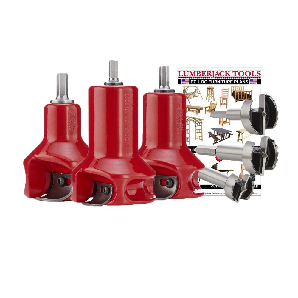 thumbnail image 2 of Lumberjack Tools 1-1/2" Beginner's Kit - Tenon Cutter, Forstner Bit & Furniture Plan Booklet 2 of 10