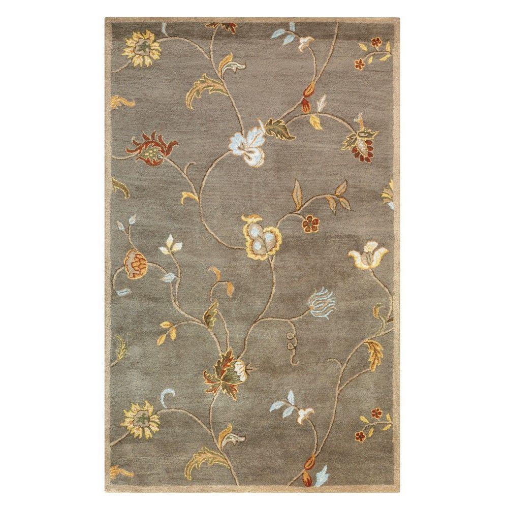 Area Rugs The Home Depot Lenore Grey Brown